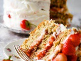 Strawberry And Walnut Cake