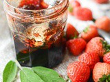 Strawberry, sage and red wine jam