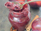 Sugar free spiced plum jam