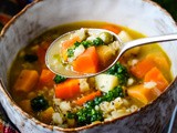 Vegetarian Scotch Broth With Kale Pistou (+ video)