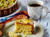 Yogurt Cake With Marmalade And Pistachios