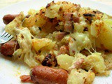 Bacon, Sausage and Potato Raclette Breakfast for The Breakfast Club