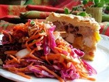 Brighten up a Dull January Day with Dazzling Winter Coleslaw ~ Red Cabbage, Apple and Pecan Salad