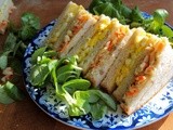 Cookbook Review: Australian Women's Weekly ~ Only Four Ingredients ~ Egg and Coleslaw Double Decker Sandwiches