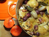 Le Creuset Guest Recipe Post ~ Chicken with Black Grapes and Marsala Sauce