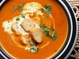 Short but not Sweet on Slow Sunday with Comforting Carrot, Cumin and Tomato Soup