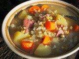 Soup for Saturday ~ Farmhouse Style Ham and Split Pea Soup with Thyme