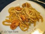 Busiate con gamberi e pistacchi di Bronte