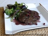 Filetto di manzo al melograno e riduzione di Teroldego Rotaliano