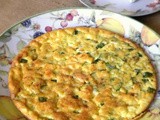 Frittata rustica con zucchine ricotta e menta