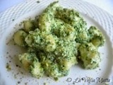 Gnocchi al pesto di rucolaanacardi, mandorle e pistacchi