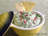 Guacamole di piselli con menta e yogurt greco