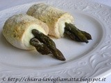 Involtini di pollo con asiago ed asparagi