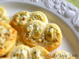 Palmiers con feta e pistacchi