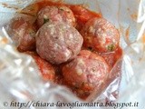 Polpettine speziate al pomodoro per   La Cucina al Sacco   di Cuki e Cannamela