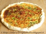 Quiche alle fave e fonduta di pecorino