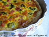 Quiche con broccoli, prosciutto cotto e Parmigiano Reggiano