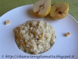 Risotto alle pere e brie fumè