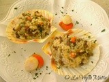 Risotto con roveja e capesante