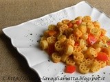 Ruote alla crema di peperoni e crème fraiche