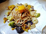 Spaghetti alla chitarra integrali con cavolfiore arcobaleno