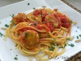 Spaghetti quadrati con polpettine di sardoni barcolani