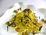 Tagliolini Barone con canestrelli e salicornia