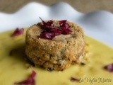 Timballino di radicchio  su fonduta di brie fumé