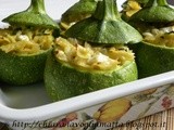 Zucchine ripiene di farfalle