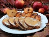 Apple cider roasted pork loin