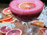 Blood orange pisco sour