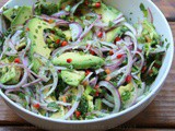 Chunky avocado salsa or side salad