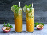 Passion fruit mojitos