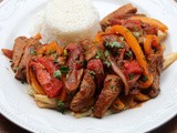 Pork lomo saltado {Peruvian inspired pork stir fry}