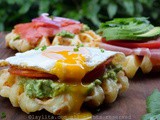 Savory cassava cheese bread waffles