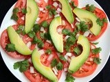 Simple avocado and tomato salad