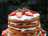 Strawberry layer cake