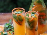 Tangerine or mandarin mojito