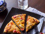 Baby corn and Capsicum Pizza