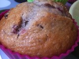 Muffin chocolat framboise