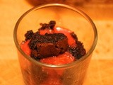 Verrine Brownie framboise