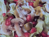 Insalata estiva champignon e melagrana