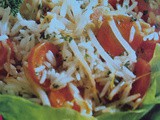 Riso basmati con germogli di soia e carote