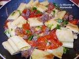 Paccheri con salsiccia e pomodorini