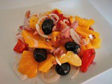 Insalata di peperoni e cipolle rosse di Tropea