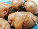 Involtini di pollo con spinaci e speck