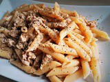 Penne alla carbonara di tonno