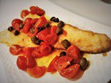 Pesce spada con pomodorini e olive taggiasche