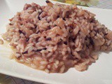 Risotto con salsiccia e radicchio