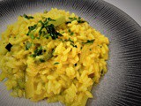 Risotto con zucchine e zafferano